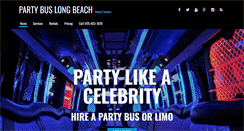 Desktop Screenshot of partybuslongbeach.net