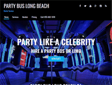 Tablet Screenshot of partybuslongbeach.net